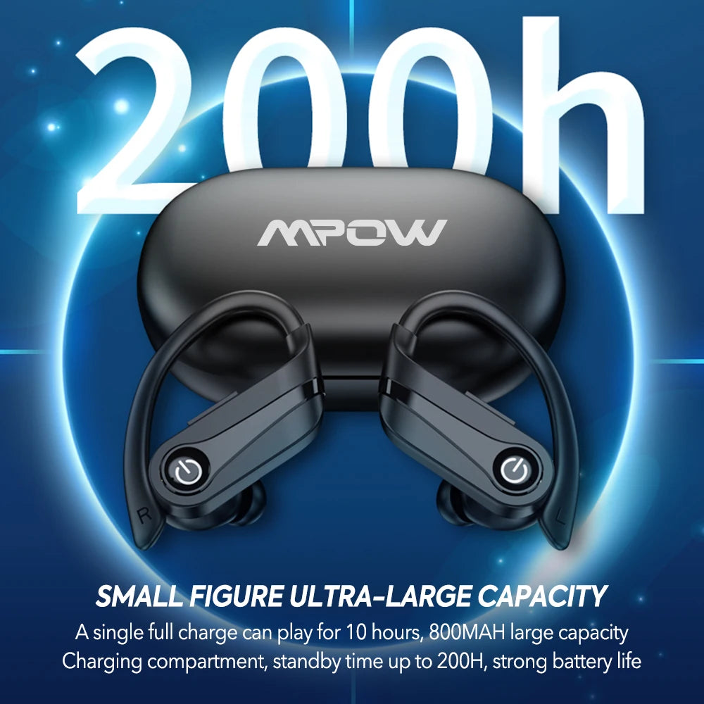 Mpow Q63 Bluetooth 5.3 Waterproof Earbuds for Sports